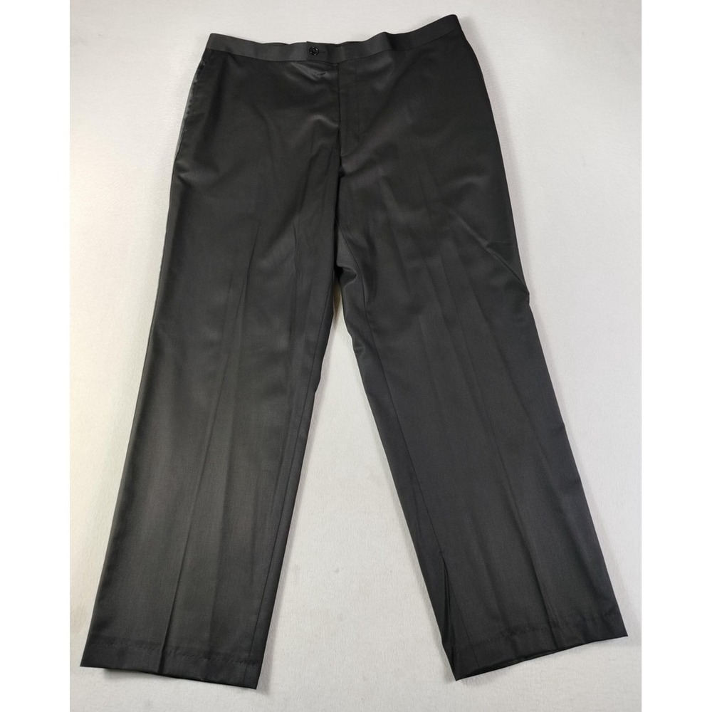 Sean John Dress Tuxedo Pants Mens 40 Black Satin Strip Formal Wedding Party